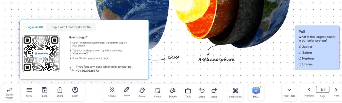 Screenrecord & save in whiteboard 